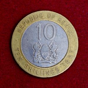 Kenya 10 Shillings 1995 Coin