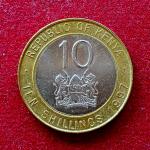 Kenya 10 Shillings 1997 Coin