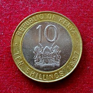 Kenya 10 Shillings 1997 Coin