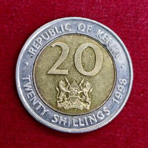 Kenya 20 Shillings 1998  Coin
