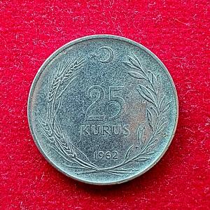 Turkey 25 Kurus 1962 Coin