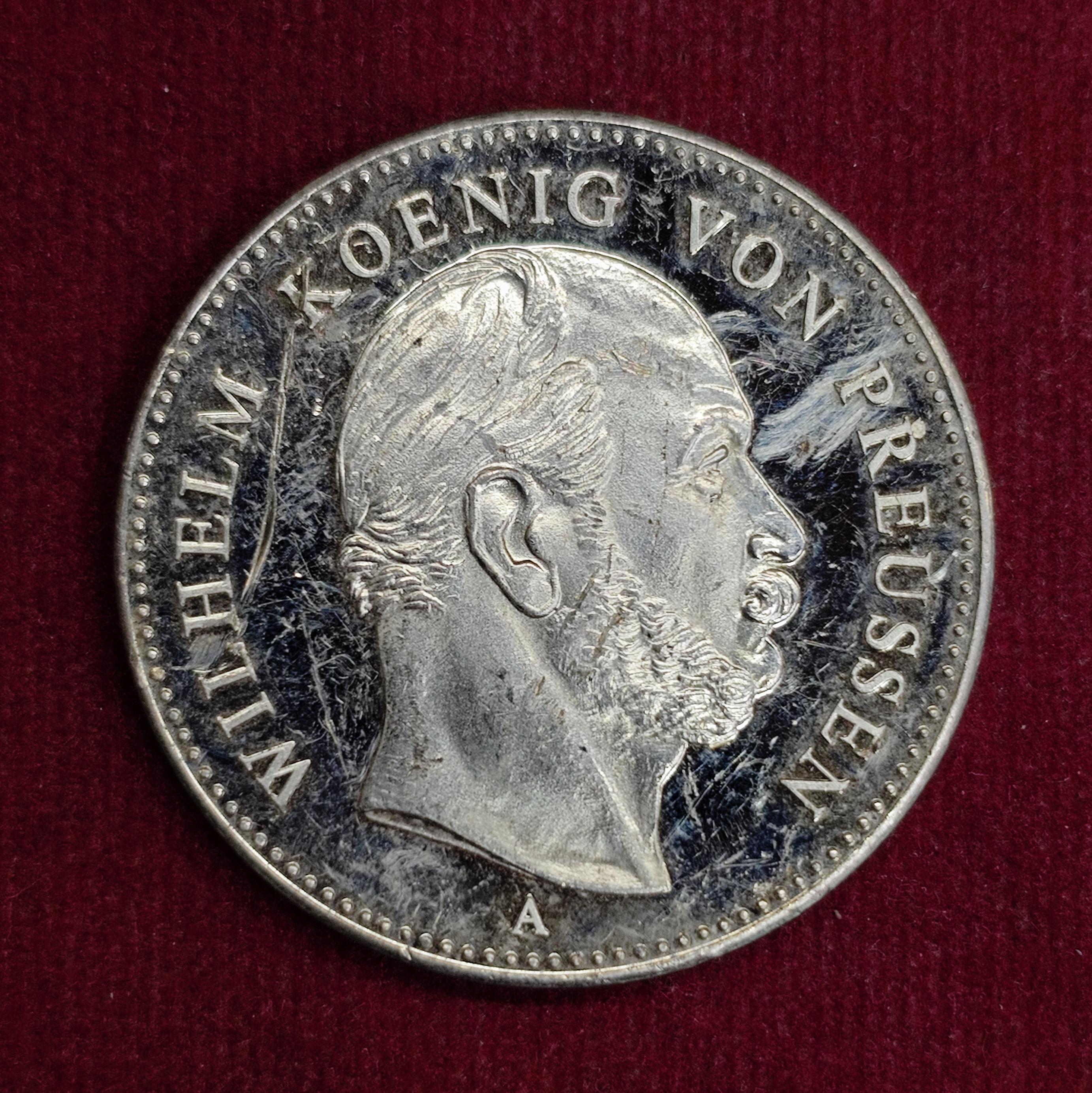 Kingdom of Prussia 1 Thaler – William I “”Siegestaler”” 1871 Commemorative Coin