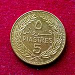 Lebanon 5 Piastres 1972 Coin