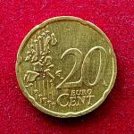 Luxembourg 20 Euro Cent Henri I 2nd map 2004 Coin
