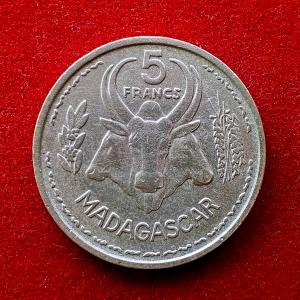 Madagascar 5 Francs 1953 Coin
