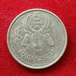 Madagascar 5 Francs 1953 Coin