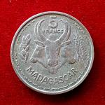 Madagascar 5 Francs 1953 Coin