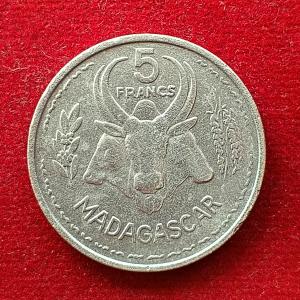 Madagascar 5 Francs 1953 Coin