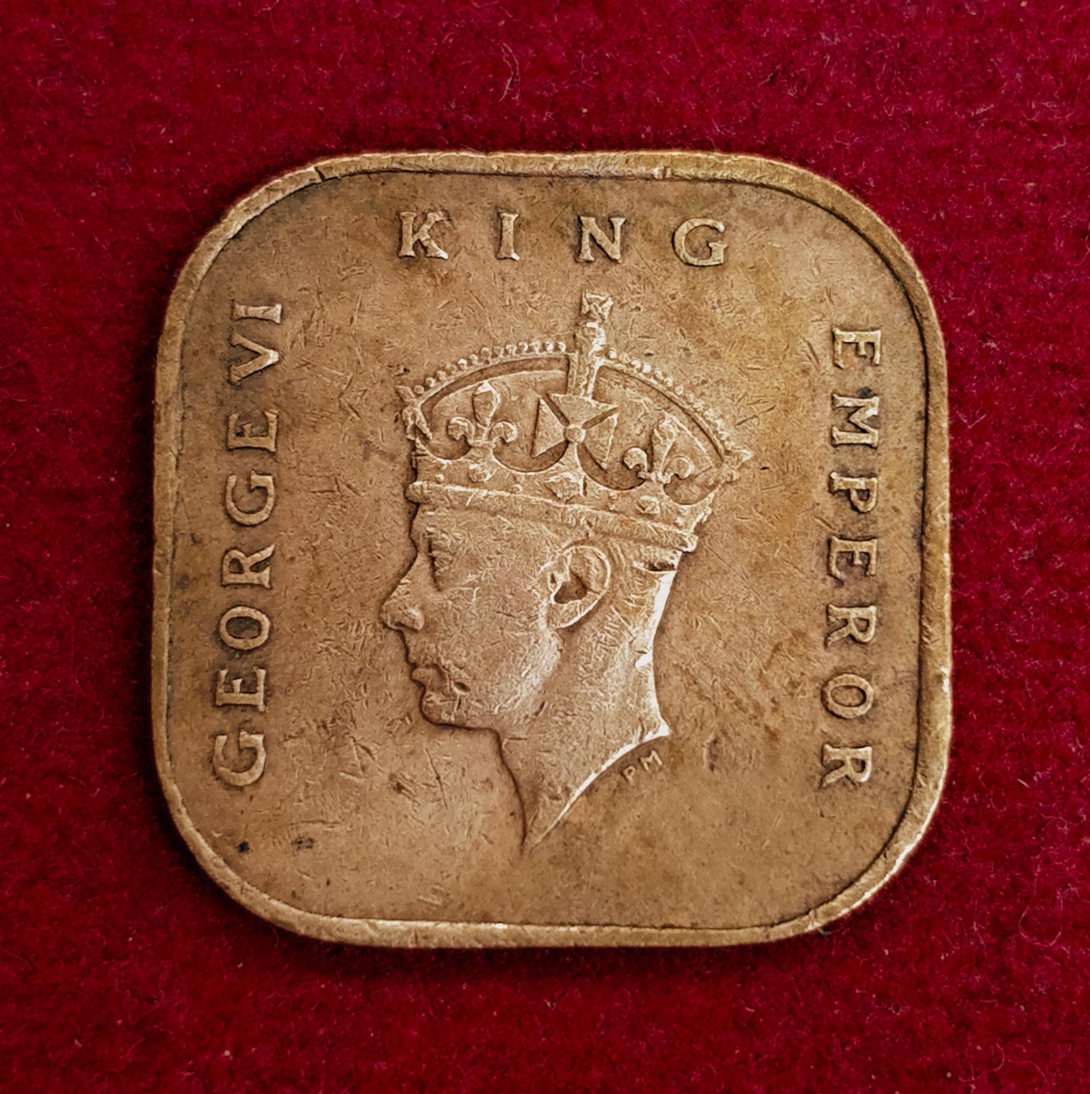 Malaya 1 Cent - George VI 1943 Coin
