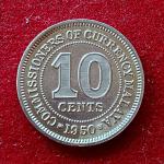 Malaya 10 Cents - George VI 1950 Coin