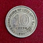 Malaya 10 Cents - George VI 1950 Coin
