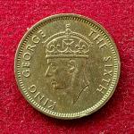 Malaya 10 Cents - George VI 1950 Coin