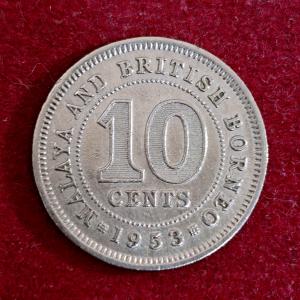 Malaya and British Borneo 10 Cents - Elizabeth II 1953 Coin