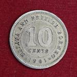 Malaya and British Borneo 10 Cents Elizabeth II 1961 Coin