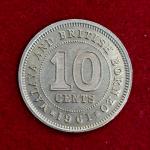 Malaya and British Borneo 10 Cents Elizabeth II 1961 Coin