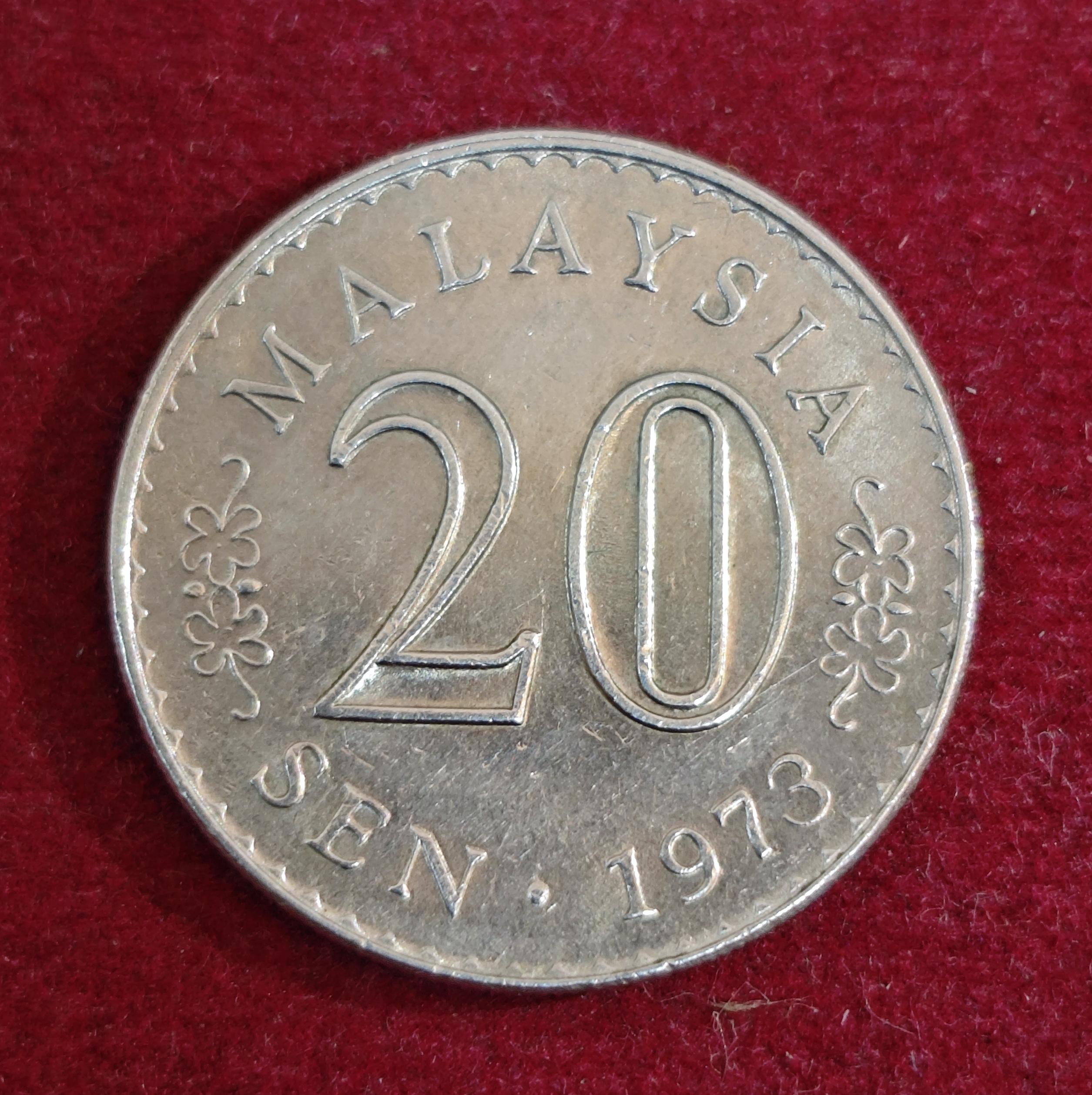 Malaysia 20 Sen - Agong 1973 Coin