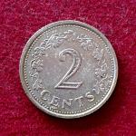 Malta 2 Cents 1977 Coin