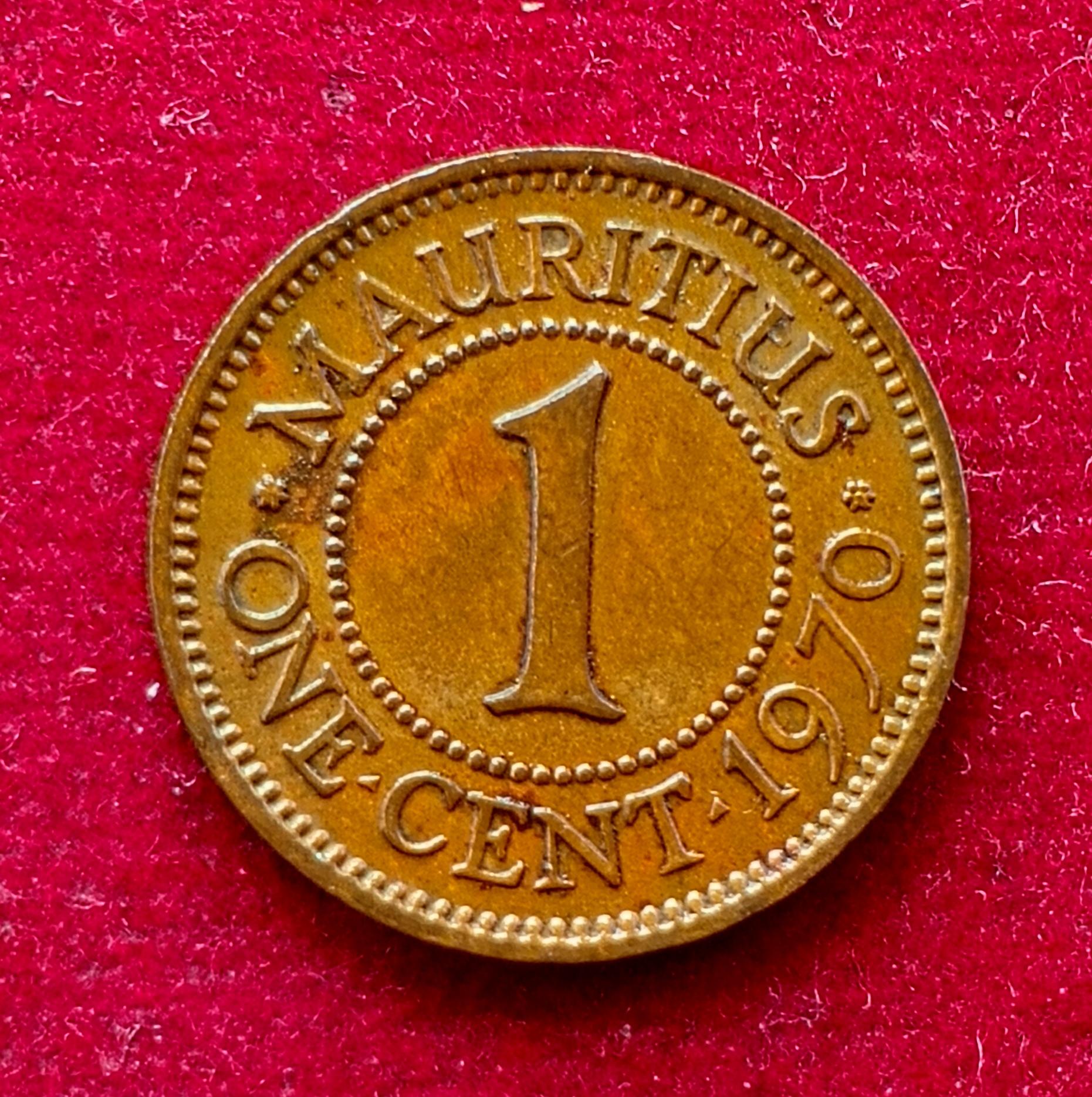 Mauritius 1 Cent - Elizabeth II 1st portrait 1970 Coin