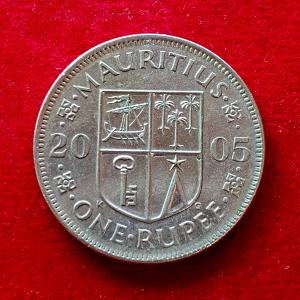 Mauritius 1 Rupee Elizabeth II 2005 Coin