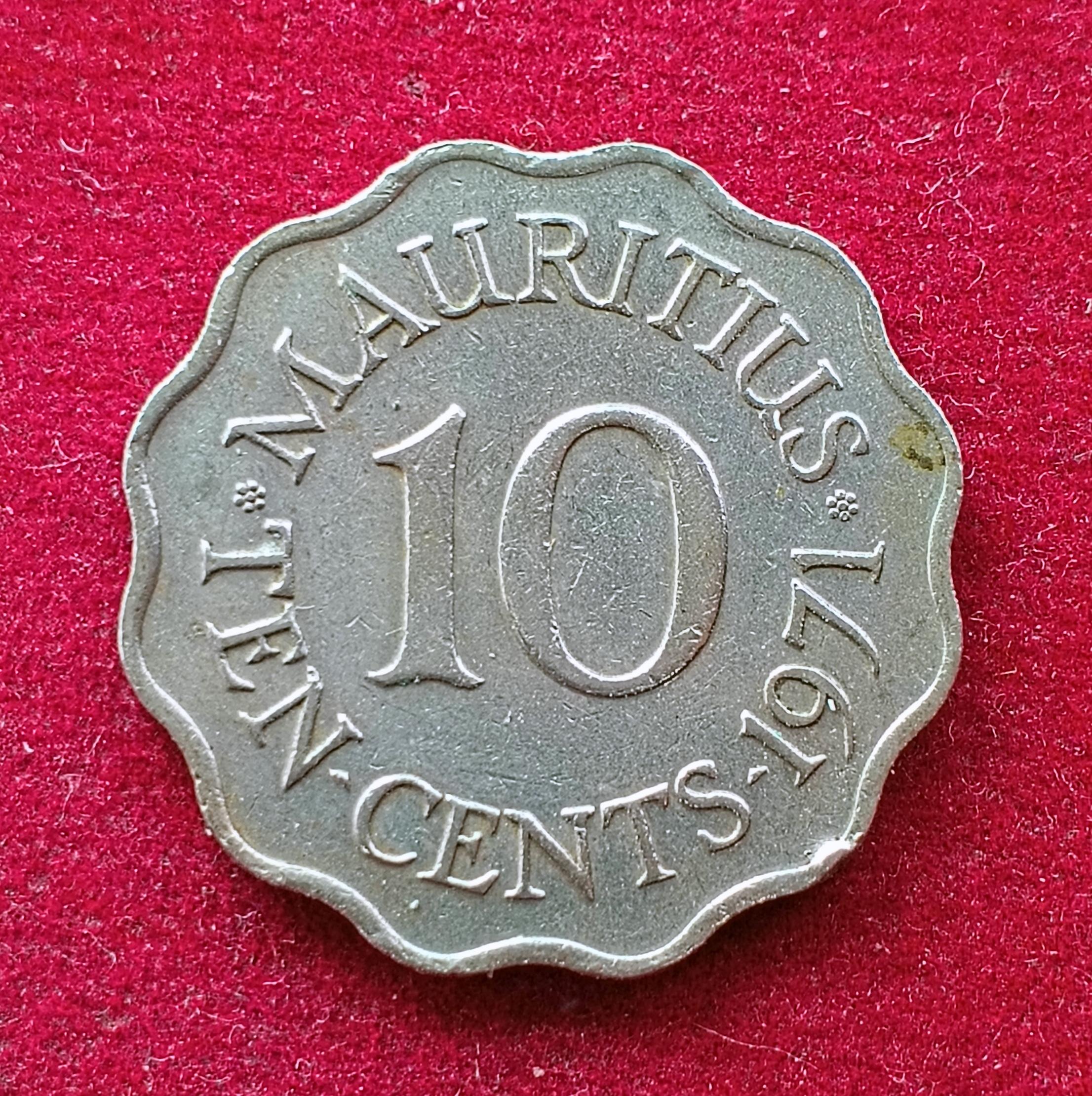 Mauritius 10 Cents - Elizabeth II 1971 Coin