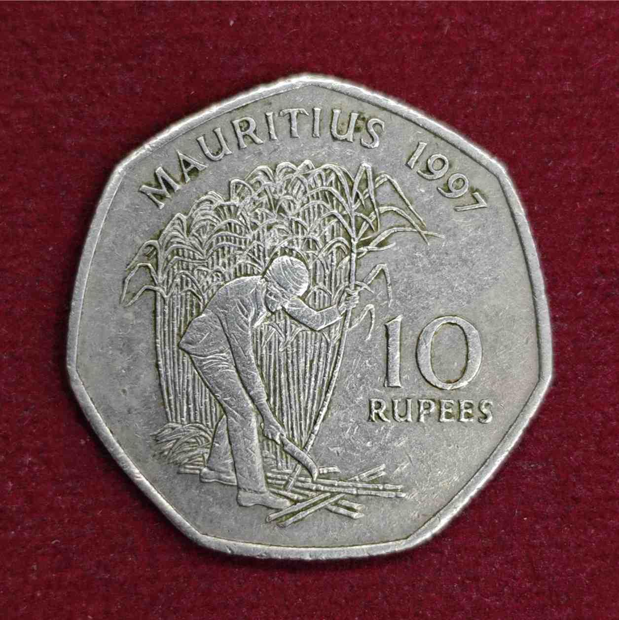 Mauritius 10 Rupees 1997 Coin