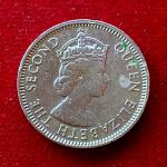 Mauritius (1/2) Half Rupee Elizabeth I 1978 Coin