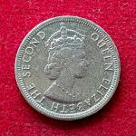 Mauritius 1/4  Rupee Elizabeth II 1978 Coin