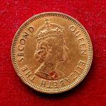 Mauritius 2 Cents - George VI 1964 Coins