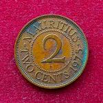 Mauritius 2 Cents - George VI 1975 Coins