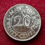 Mauritius 20 Cents 2007 Coin
