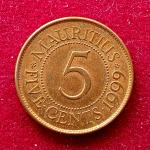 Mauritius 5 Cents 1999 Coin