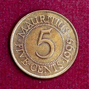 Mauritius 5 Cents 1999 Coin