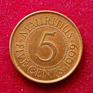 Mauritius 5 Cents 1999 Coin