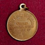 Medal : The Times of India - Cricket Challenge Shield Runners UP