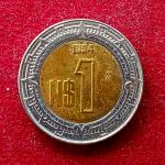 Mexico 1 Peso 1994 Coin