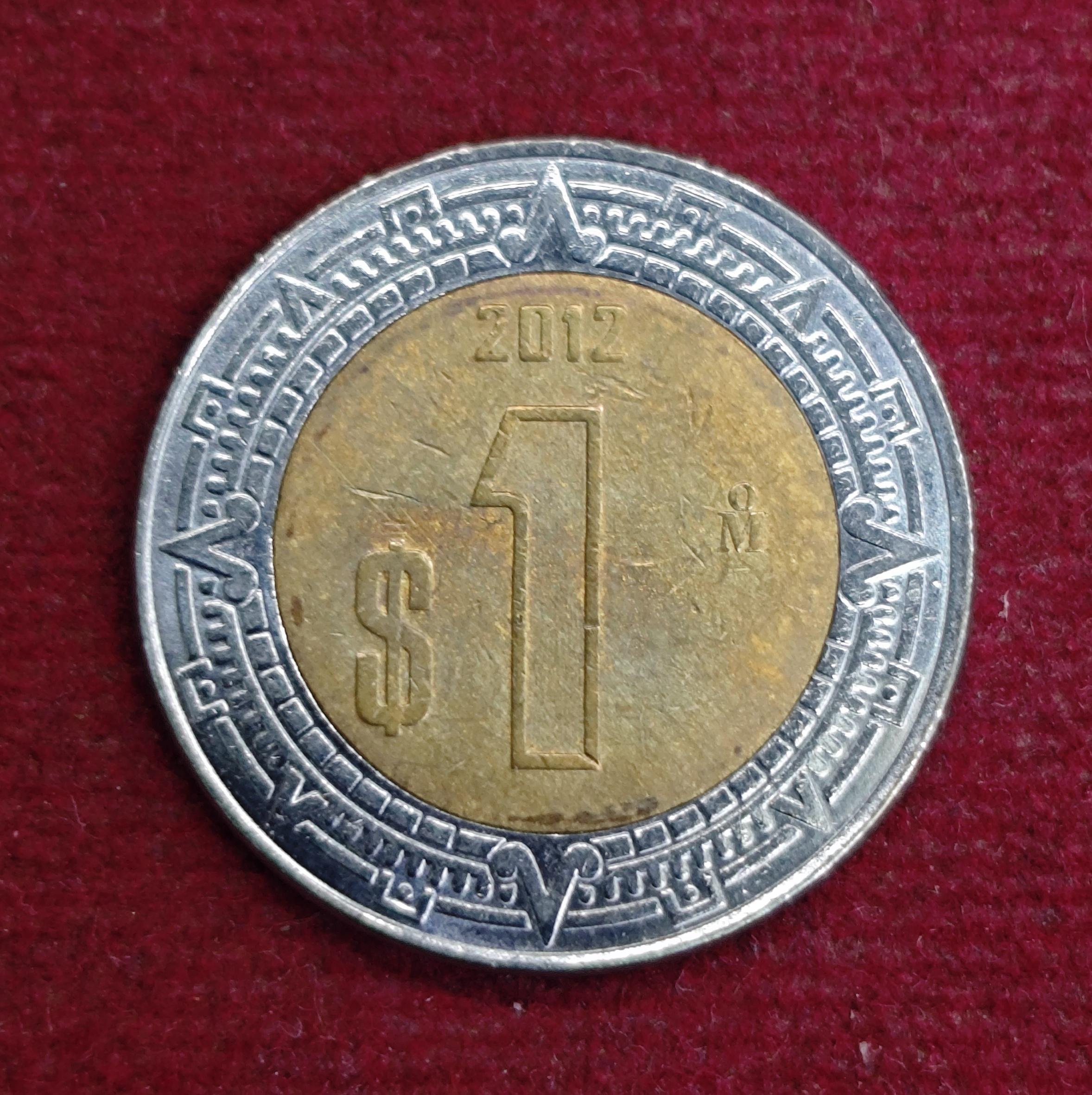Mexico 1 Peso 2012 Coin