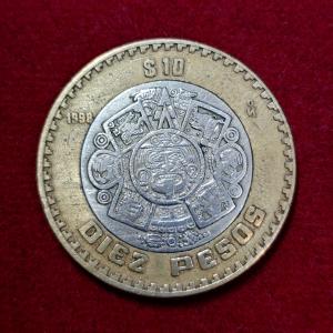 Mexico 10 Pesos 1998 Coin