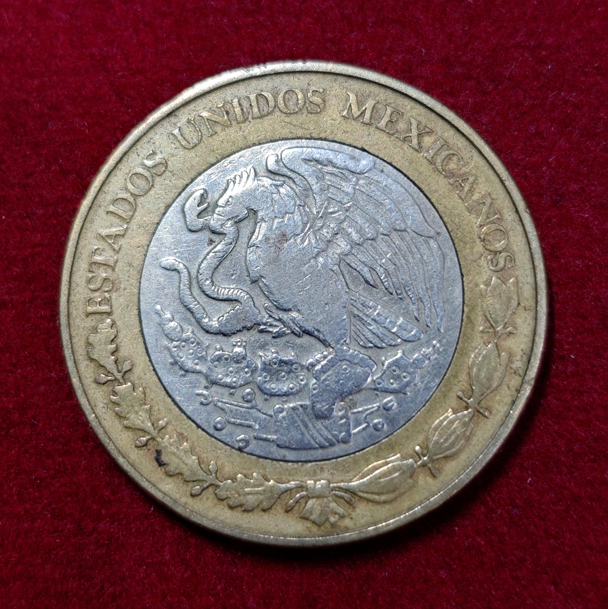 Mexico 10 Pesos 1998 Coin