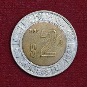 Mexico 2 Pesos 1996 Coin