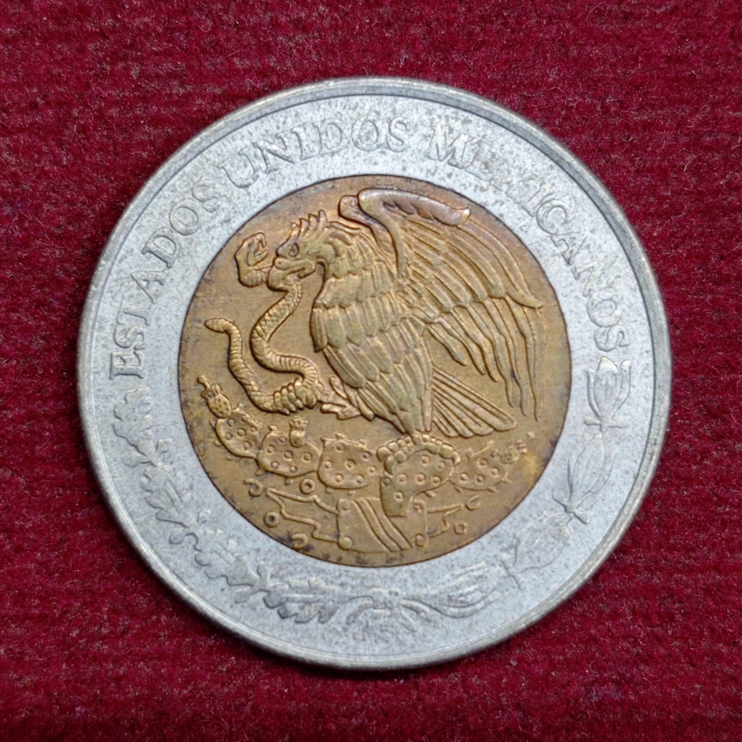 Mexico 2 Pesos 1996 Coin