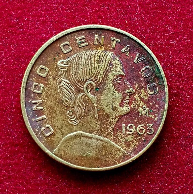 Mexico 5 Centavos 1963 Coin