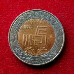 Mexico 5 Pesos 1994 Coin