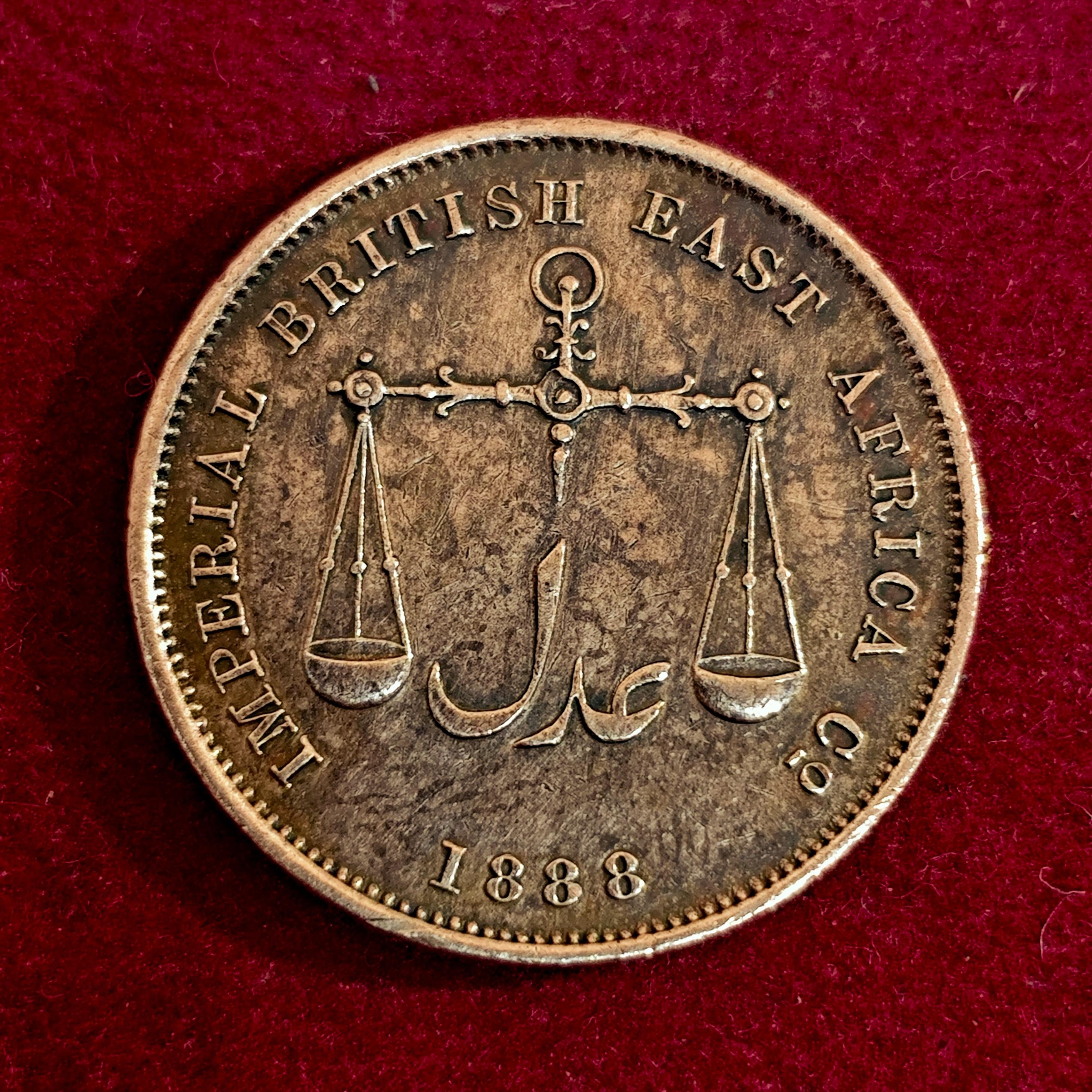 Mombasa 1 Pice IBEA (Imperial British East Africa Company) 1888  Coin