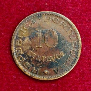 India Portuguese 10 Centavos 1958 Coin