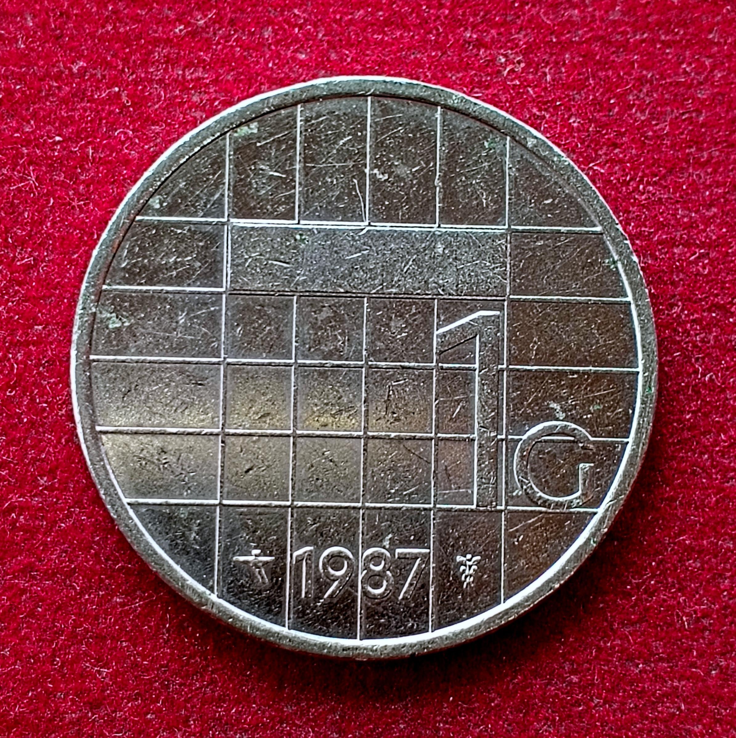 Netherlands 1 Gulden Beatrix 1987 Coin