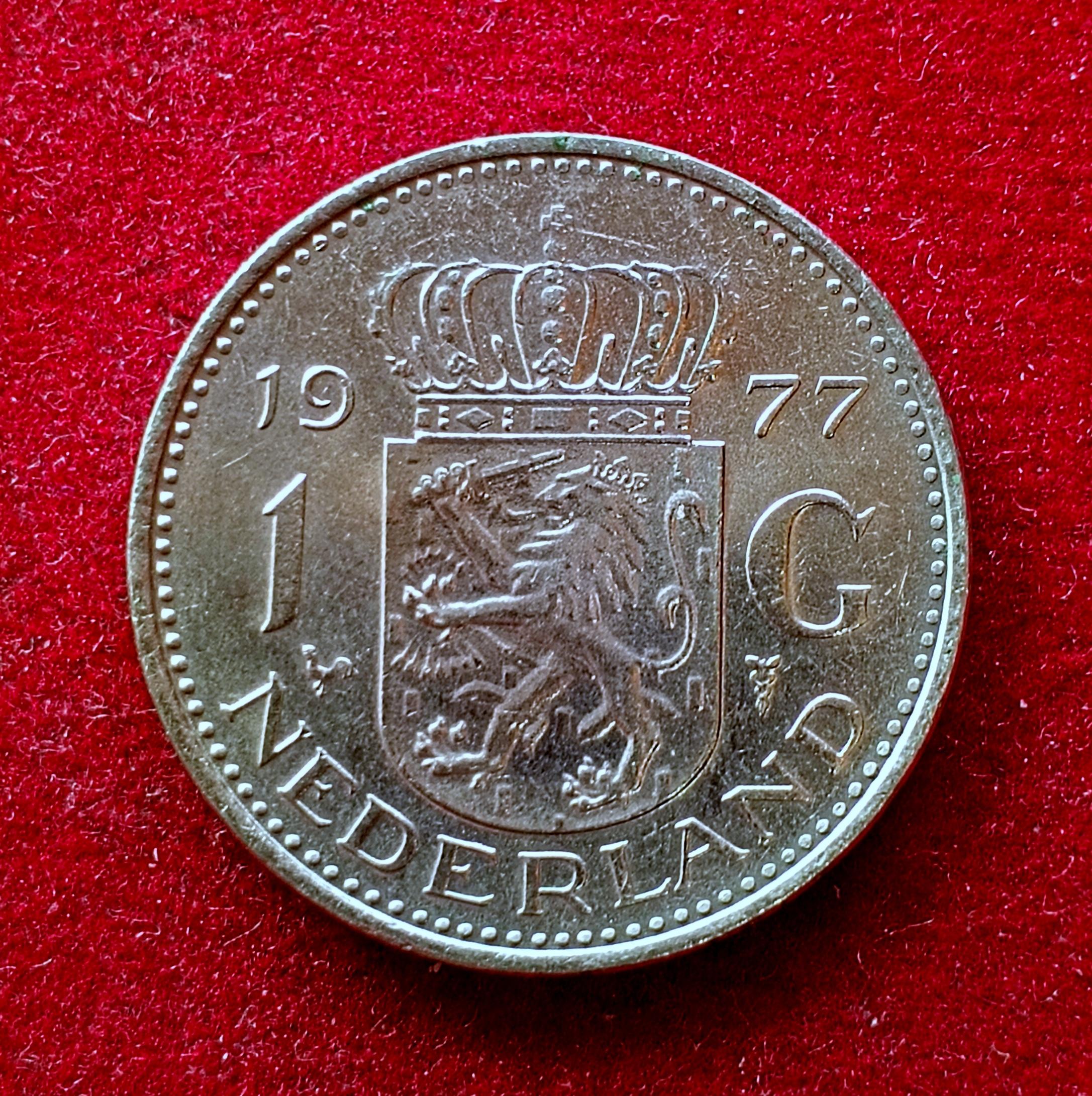 Netherlands 1 Gulden - Juliana 1977 Coin