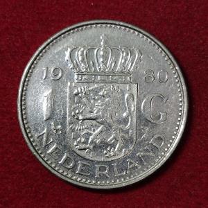 Netherlands 1 Gulden - Juliana 1980 Coin