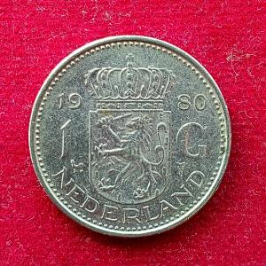 Netherlands 1 Gulden - Juliana 1980 Coin
