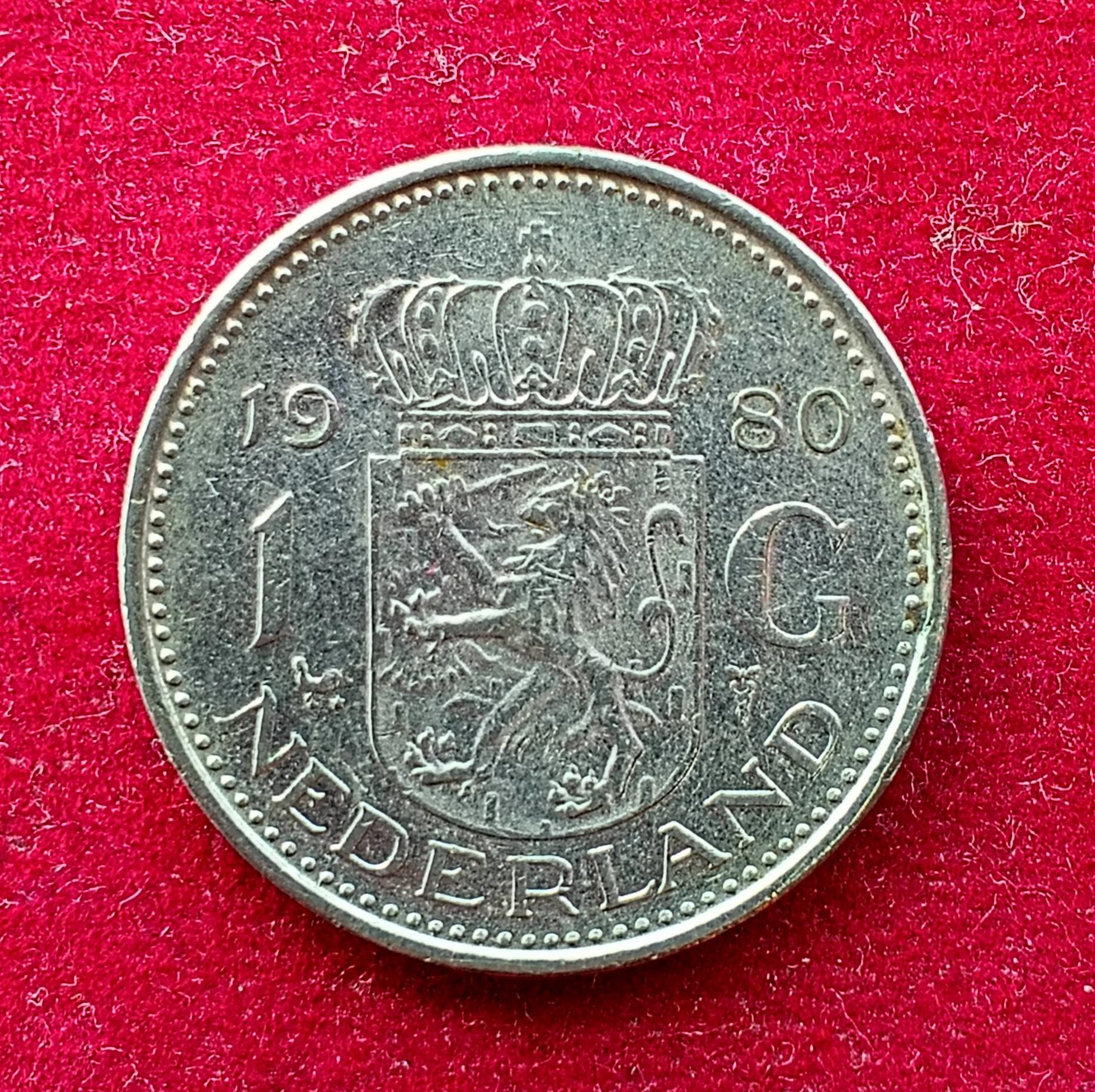 Netherlands 1 Gulden - Juliana 1980 Coin