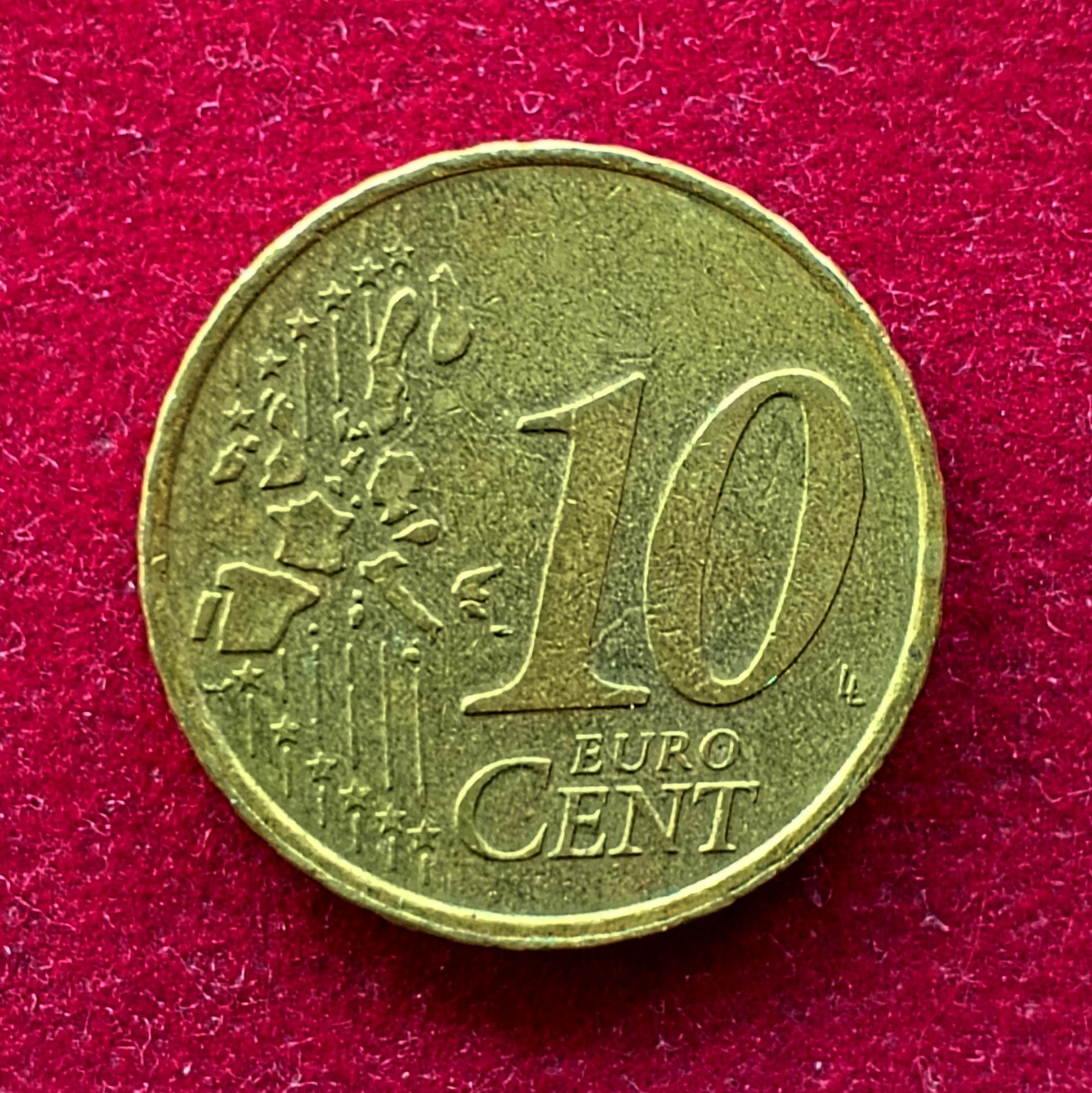 Netherlands 10 Euro Cent 1999 Coin